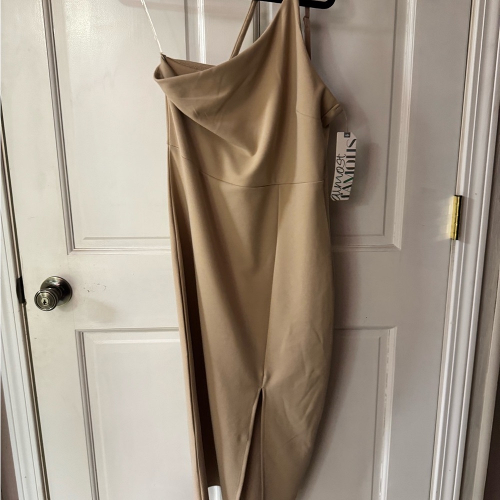 Almost Famous Beige Dress